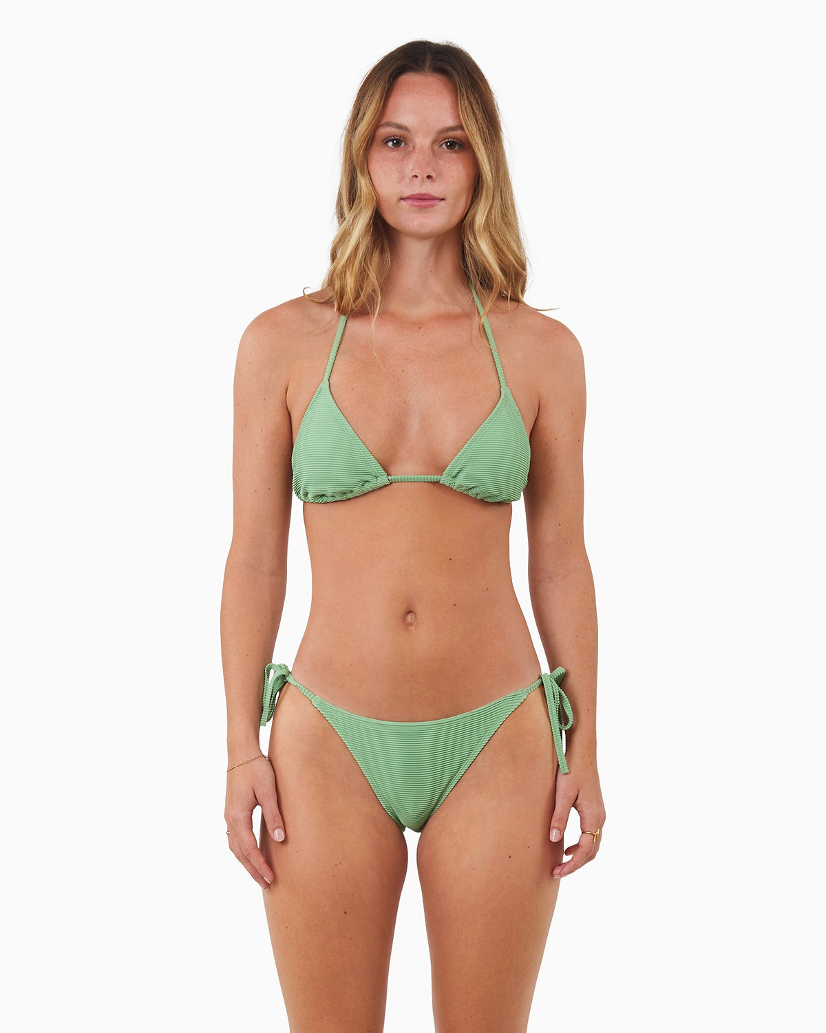 Ribbed Slide Tri Top